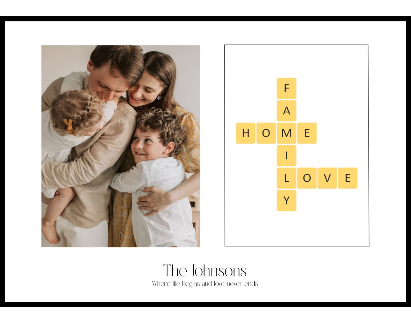 Family Photo with Crossword
